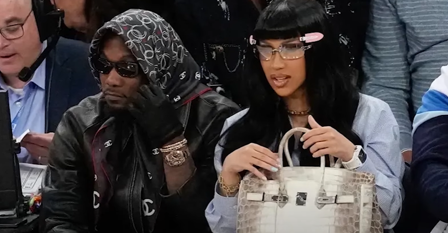 Cardi B and Offset came together at New York Knicks Game 
