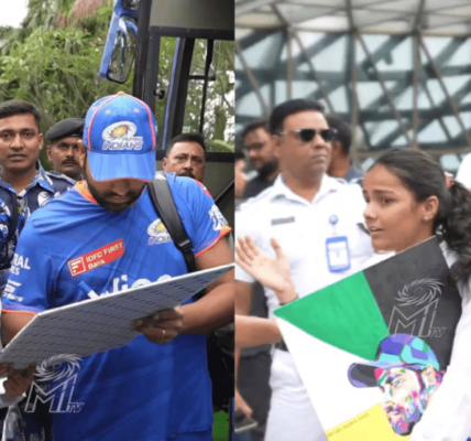 Sweet gesture of Rohit Sharma makes the fangirl happy